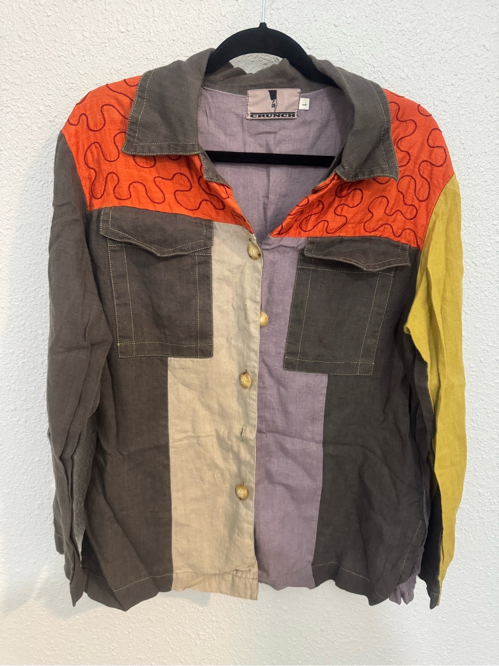 Vintage “Crunch” Patchwork Linen Garment